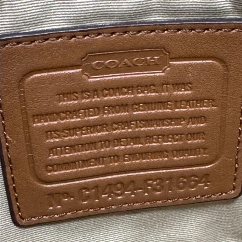 RARE COLOR COACH HADLEY LUXE GRAIN LEATHER FIELD BAG - Picture 12 of 13